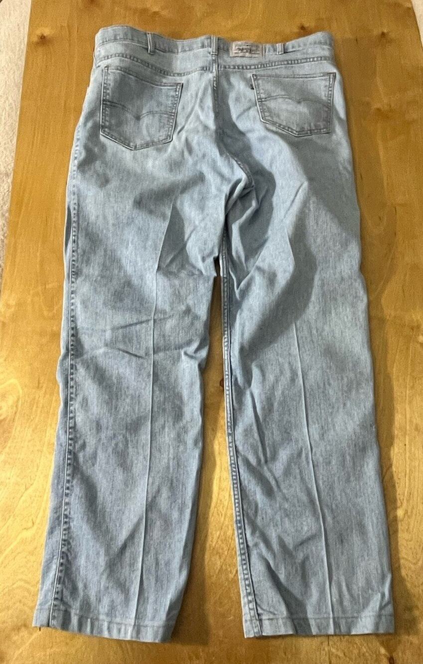 VTG Levi's Men's White Tab Denim Jeans 40x32 Light Wash Relaxed 80s 90s USA Made